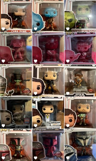 Lote 1 Funko Pop Star Wars 307 y 5 Especiales