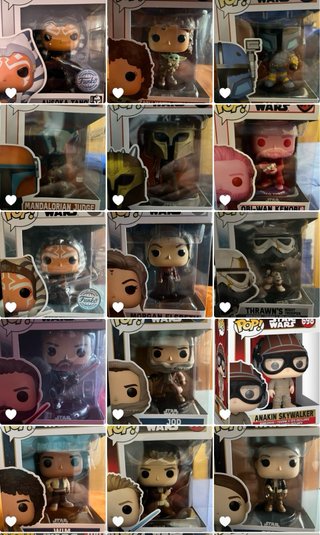 Lote 1 Funko Pop Star Wars 307 y 5 Especiales