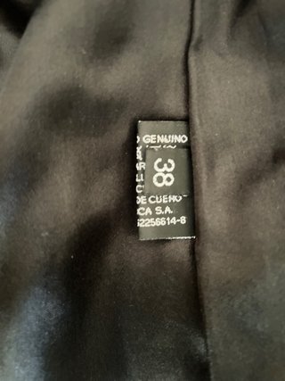 Chaqueta de cuero REZA DURO Talla 38