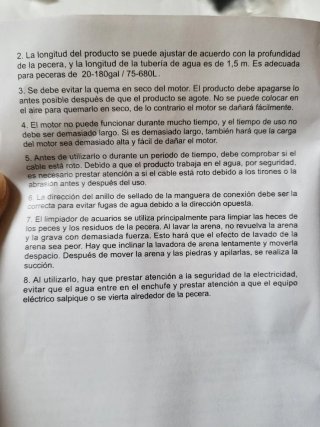 Aspirador Limpiador Acuario Pecera
