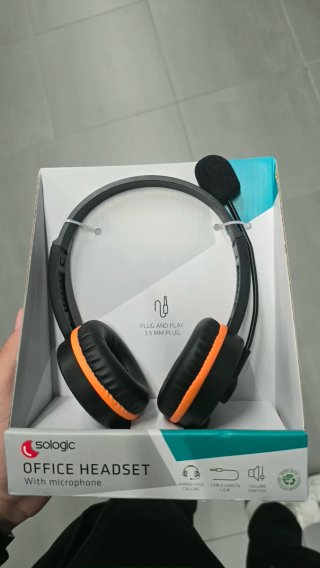Auriculares Sologic Office con micrófono