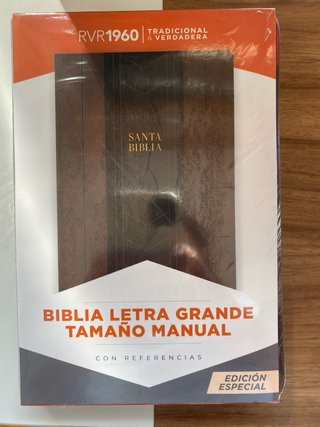 RVR 1960 Biblia letra grande tamaño manual