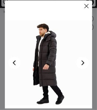 Abrigo Largo Superdry Ripstop Puffer Negro