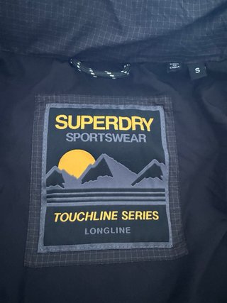 Abrigo Largo Superdry Ripstop Puffer Negro