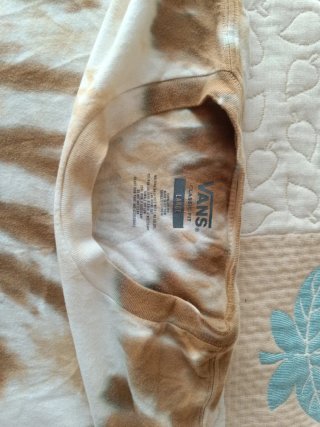 Camiseta Vans Tie-Dye Marrón y Blanca