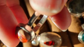 Anillo Ópalo Fuego Mexicano