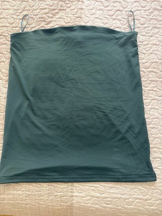 Falda larga verde oliva
