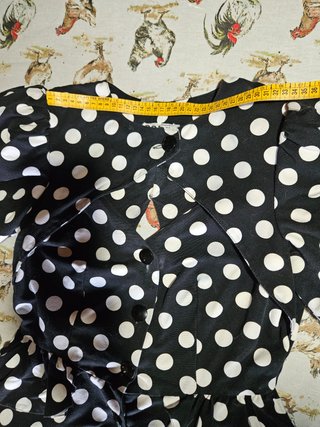 Abito Vintage Pois Bianchi - Silhouette Sinuosa