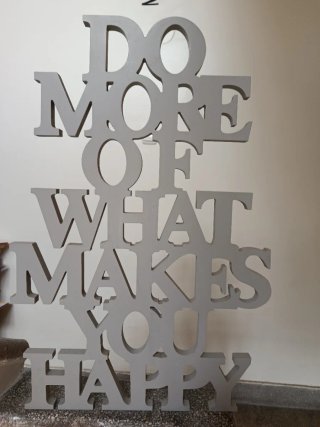Cuadro escultura Do more what makes you happy