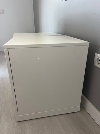 2 Muebles Cajón Blanco Madera