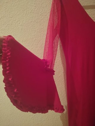 Traje Flamenca Rojo Volantes