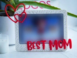 Marco Día Madre Corazones y Best Mom