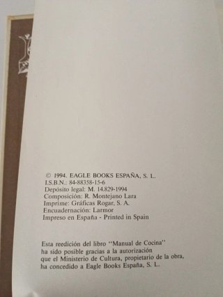 Manual De Cocina Recatario