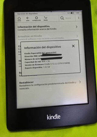 Kindle Paperwhite Negro/Gris
