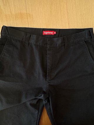 Pantalones Chinos Supreme Negros talla 34