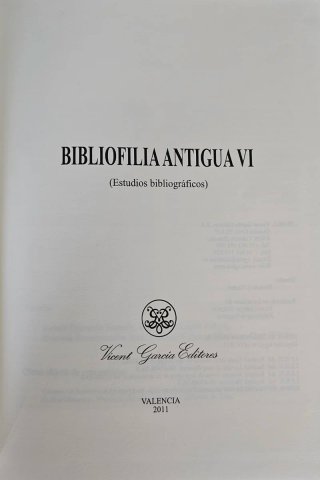 Lote de 6 libros de 'Bibliofilia Antigua'