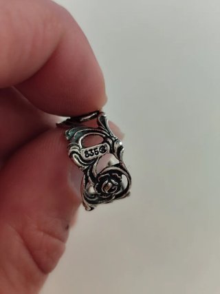 Anillo Plata Diseño Floral Calado