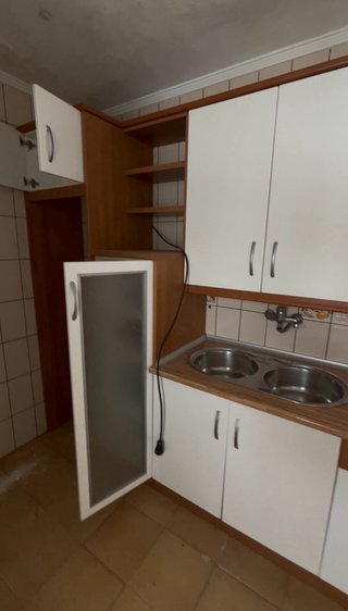 Muebles de cocina madera y blanco