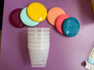 Pack 6 Contenedores Conservación 250ml