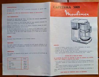 Cafetera Moulinex 5009 - 9/14 tazas - Sin estrenar