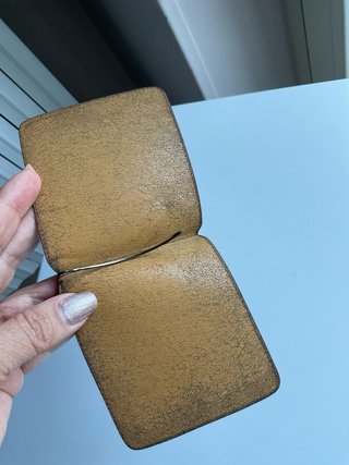 Portabanconote pelle marrone vintage ARTEX