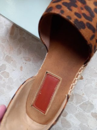 Sandalias esparto animal print