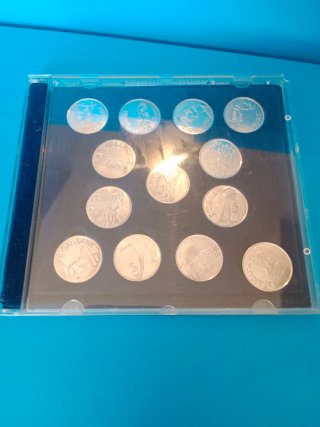 Dos Colección de Monedas arras de plata