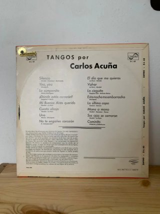 Vinilo LP Carlos Acuña - Tangos