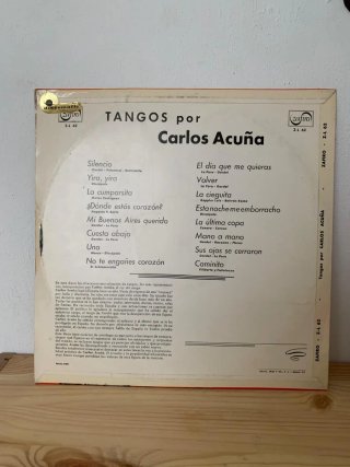 Vinilo LP Carlos Acuña - Tangos