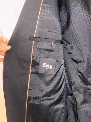 Traje BOSS Hombre Regular Fit Negro