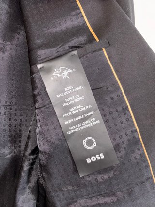 Traje BOSS Hombre Regular Fit Negro