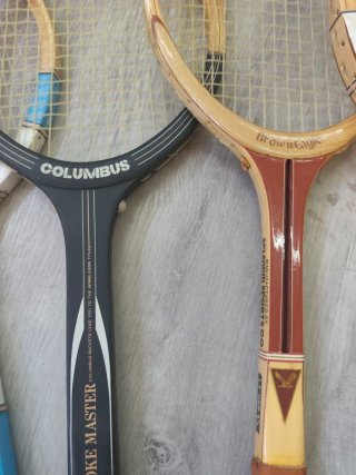 Raquetas Tenis Madera decoración Colección Vintage