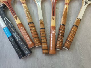 Raquetas Tenis Madera decoración Colección Vintage