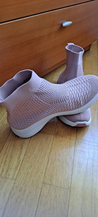 Zapatillas "sock sneakers" mujer rosa
