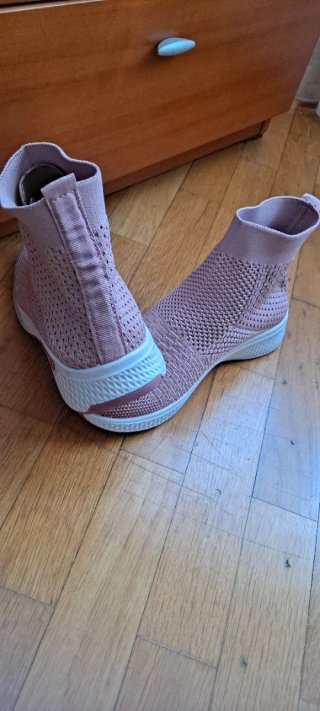 Zapatillas "sock sneakers" mujer rosa