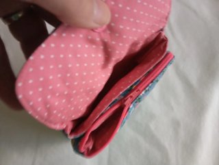 Monedero doble hecho a mano