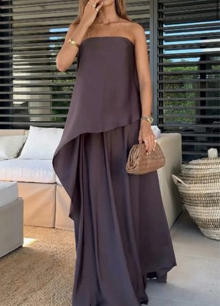 Conjunto dos piezas falda y blusa palabra de honor