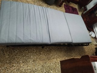 Sillón plegable gris