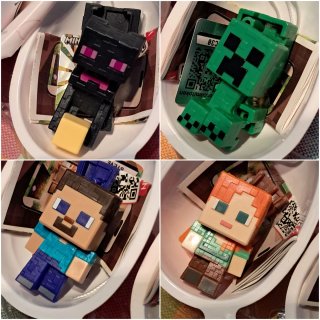 Colección Completa Figuras Minecraft Kinder Joy.