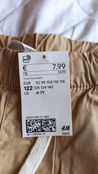 Pantalones cortos y camisa de niño sin estrenar