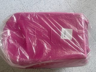 Transportín gato/perro rosa y blanco