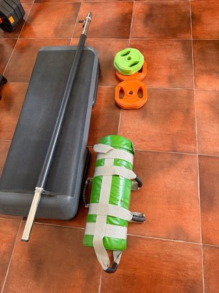 Set Body Pump: Step, Barra, Discos y Saco 5kg