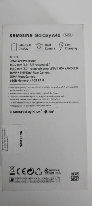 Samsung Galaxy A40 Blu