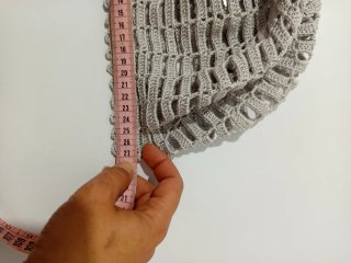 Boina Crochet Verano Algodón Hecha a Mano