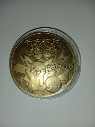 Moneda Pokémon Pikachu 1996
