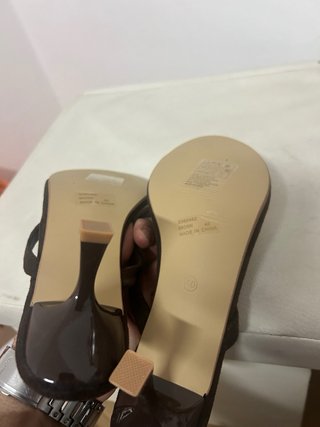 Sandali donna infradito marrone tg 40 nuovo