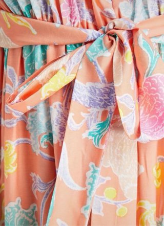 Vestido seda Diane von Furstenberg floral