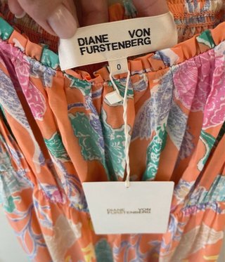Vestido seda Diane von Furstenberg floral
