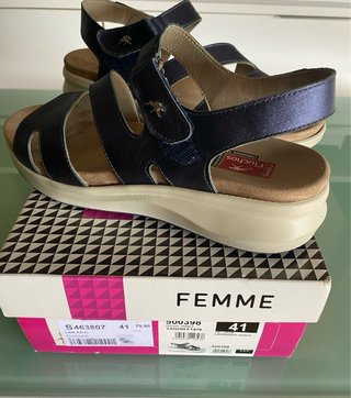 Sandalias Fluchos Azul Marino Talla 41 Nuevas