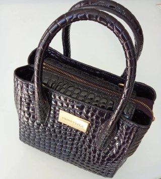 Bolso Bimba y Lola Negro Cocodrilo